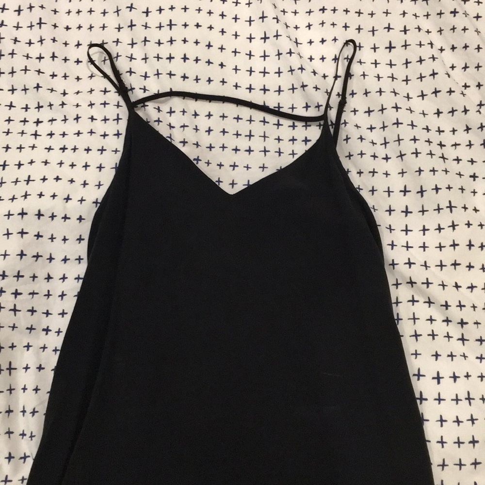 Silk front tank and cotton back